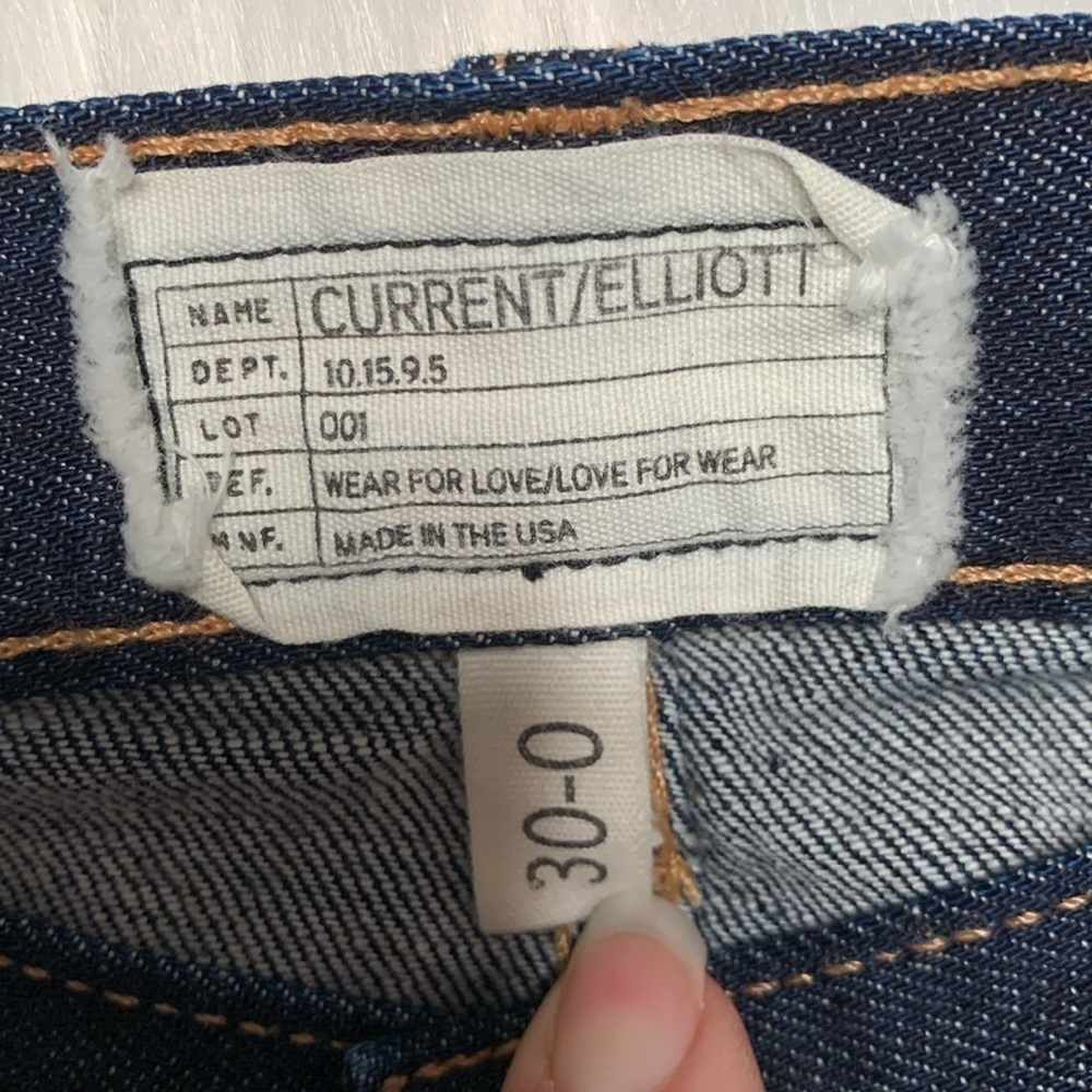 Current/Elliot High Rise Bell Jeans - Picture 6 of 8
